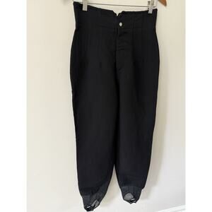 Vintage Bogner Sz 12 Black Ski Snow Pants Stirrups Snowboarding USA Wool Blend